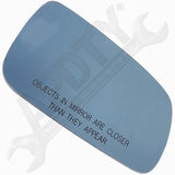 APDTY 67758 Heated Plastic Backed Mirror Right