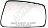 APDTY 67772 Replacement Right Passenger View Mirror Glass Replaces 876212C310