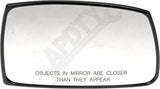 APDTY 67778 Side View Mirror Replacement Glass Fits Right (OE 876212C350)