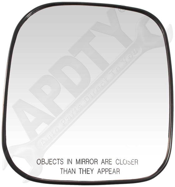 APDTY 67876 Side View Mirror Replacement Glass W/Plastic Backing