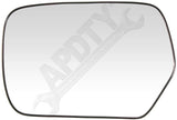 APDTY 67879 Replacement Side View Mirror Glass w/ Plastic Backing (Driver-Side)