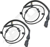 APDTY 706155x2 ABS Antilock Brake Wheel Speed Sensor; Front Left & Right