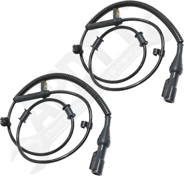 APDTY 706155x2 ABS Antilock Brake Wheel Speed Sensor; Front Left & Right