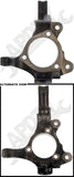 APDTY 708022 Steering Knuckle Left Hand Side