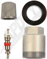 APDTY 7102282 TPMS Service Kit - Replacement Grommet, Valve Core, and Cap