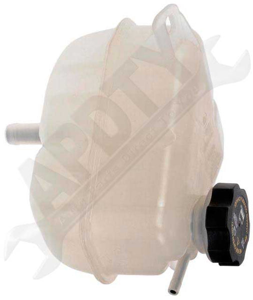 APDTY 714178 Coolant Reservoir Fluid Overflow Plastic Bottle Housing w/ Cap