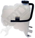 APDTY 714236 Coolant Reservoir Fluid Overflow Plastic Bottle Housing w/ Cap