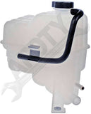 APDTY 714236 Coolant Reservoir Fluid Overflow Plastic Bottle Housing w/ Cap