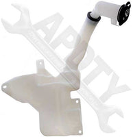 APDTY 714239 Windshield Wiper Washer Fluid Reservoir Bottle Housing w/ Cap, Pump