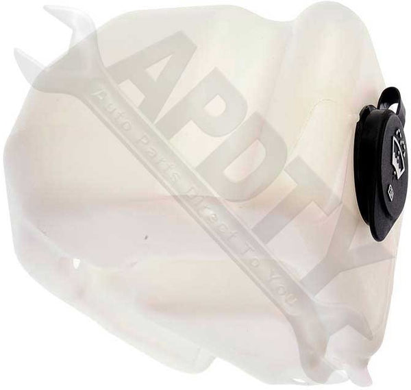 APDTY 714242 Windshield Wiper Washer Fluid Reservoir Bottle Housing w/ Cap