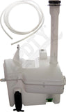 APDTY 714260 Windshield Wiper Washer Fluid Reservoir Bottle Housing w/Pump & Cap