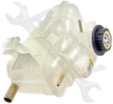 APDTY 714314 Coolant Reservoir Fluid Overflow Plastic Bottle Housing w/ Cap
