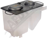 APDTY 714323 Coolant Reservoir Fluid Overflow Plastic Bottle Housing w/ Cap