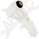 APDTY 714324 Coolant Water Overflow Degas Plastic Reservoir Bottle With Cap