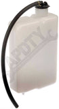 APDTY 714531 Coolant Reservoir Fluid Overflow Plastic Bottle Housing w/ Cap