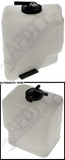 APDTY 714537 Coolant Reservoir Fluid Overflow Plastic Bottle Housing w/ Cap