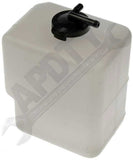 APDTY 714537 Coolant Reservoir Fluid Overflow Plastic Bottle Housing w/ Cap