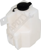 APDTY 714618 Coolant Reservoir Fluid Overflow Plastic Bottle Housing w/ Cap