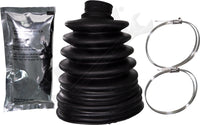 APDTY 725114 CV Joint Axle Rubber Boot Kit w/ Grease & Clamps (3.44" Inner Diam)