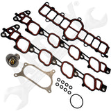 APDTY 726813 Gasket Kit W/ Plenum And Manifold Gaskets - Thermostat And Oring