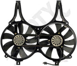APDTY 731033 Dual Radiator & AC Condenser Cooling Fan Assembly