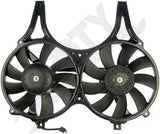 APDTY 731033 Dual Radiator & AC Condenser Cooling Fan Assembly
