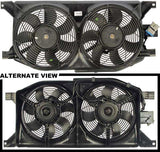 APDTY 731034 Dual Radiator & A/C Condenser Cooling Fan Assembly
