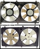 APDTY 731443 Dual Radiator & AC Condenser Cooling Fan Assembly