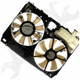 APDTY 731665 Dual Radiator & AC Condenser Cooling Fan Assembly