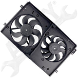APDTY 731884 Radiator/Condenser Cooling Fan Assembly w/ Motor(s) Shroud & Blade