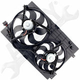 APDTY 731884 Radiator/Condenser Cooling Fan Assembly w/ Motor(s) Shroud & Blade