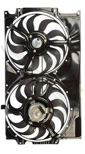 APDTY 732307 Dual Radiator & AC Condenser Cooling Fan Assembly