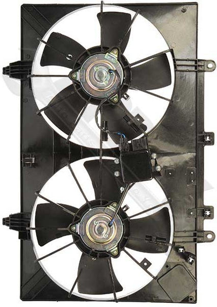 APDTY 732354 Dual Radiator & AC Condenser Cooling Fan Assembly