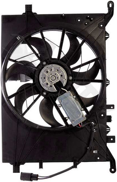 APDTY 732502 Dual Radiator & AC Condenser Cooling Fan Assembly