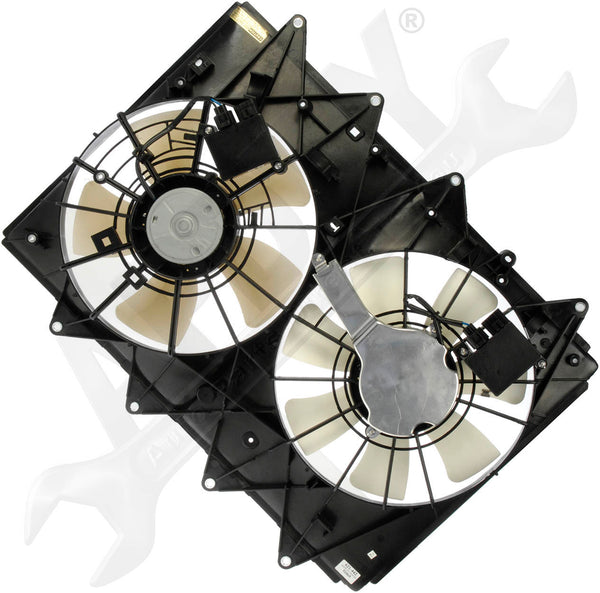 APDTY 732553 Dual Fan Assembly With Controller Replaces CY0315025F