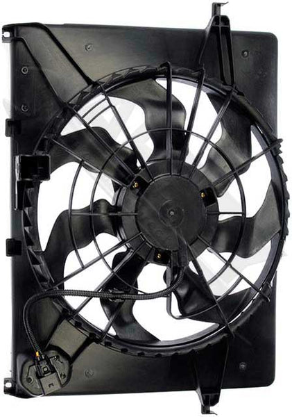 APDTY 732588 Dual Radiator & AC Condenser Cooling Fan Assembly