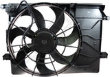 APDTY 732627 Radiator Cooling Fan Shroud Assembly Fits 10-13 Tucson & Sportage