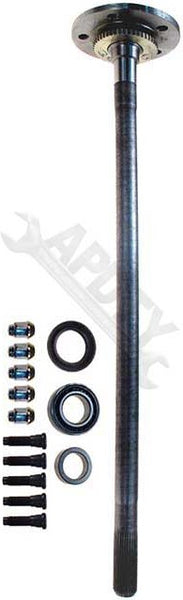 APDTY 741422 Rear Axle Shaft W/ ABS Tone Ring, Wheel Bearing, Studs & Nuts, Left