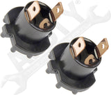 APDTY 756651x2 Headlight Low Beam Bulb Holder Socket Connector Pair