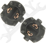 APDTY 756651x2 Headlight Low Beam Bulb Holder Socket Connector Pair