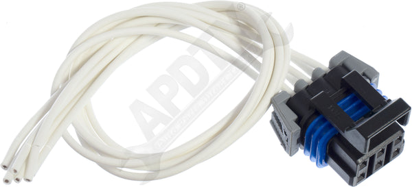 APDTY 756792 6 Wire Wiring Harness Pigtail Connector (Replaces 12101854, PT246)
