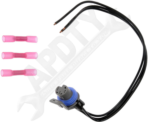 APDTY 756891 Wiring Harness Socket Pigtail 3-Way Female