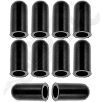 APDTY 761114 1/4 In. Black Rubber Vacuum Cap