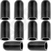 APDTY 761116 3/8 In. Black Rubber Vacuum Cap