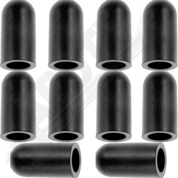 APDTY 761116 3/8 In. Black Rubber Vacuum Cap