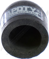 APDTY 761118 Vacuum Cap Set (1/2 In. ID Black Heat Resistant Rubber; Pack Of 5)