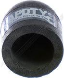 APDTY 761118 Vacuum Cap Set (1/2 In. ID Black Heat Resistant Rubber; Pack Of 5)