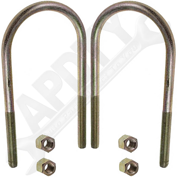 APDTY 771220 U-bolt 1/2 X 7-1/2 X 3-1/2 Round