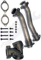 APDTY 780116 Exhaust Crossover Turbo Up-Pipe Set Hardware & Gaskets 7.3L Diesel