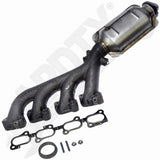 APDTY 785041 Integrated Exhaust Manifold ? Cast ? Includes Gasket